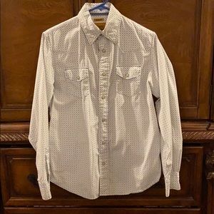 Trailer brand button down with pearl snaps